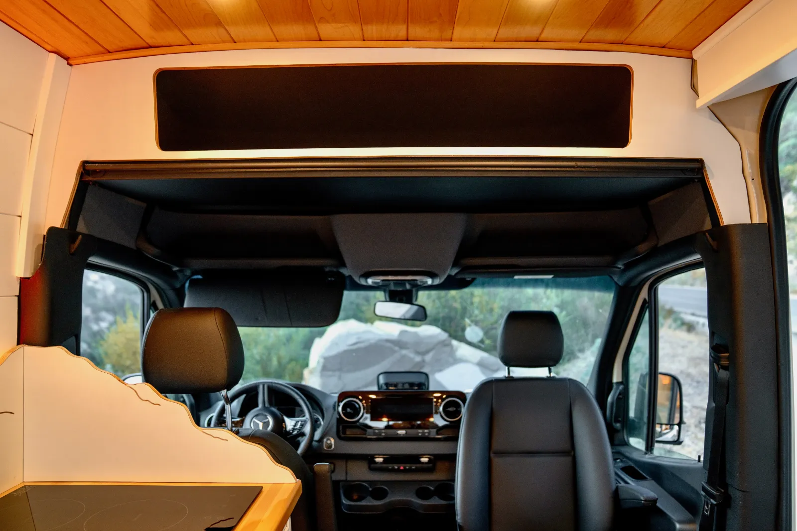 View toward the cab